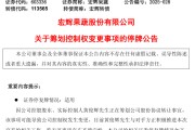 六爻教程明日停牌！又一A股，筹划控制权变更